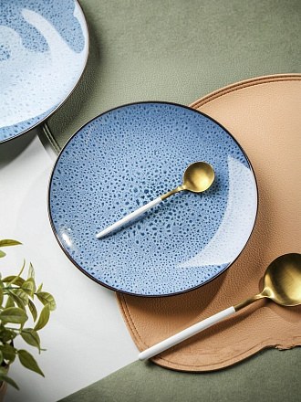 Тарелка десертная, керамика, 20 см, круглая, Файруза, Daniks