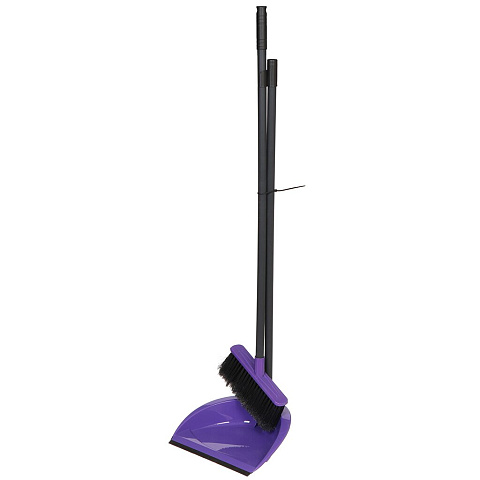 Набор для уборки пола совок, щетка с ручкой 88×26 см, 27.5×9.5 см, в ассортименте, Мультипласт, Ленивка, МТ960515