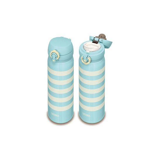 Термос нержавеющая сталь, 0.5 л, узкая горловина, Thermos, колба нержавеющая сталь, бирюзовый, 319616