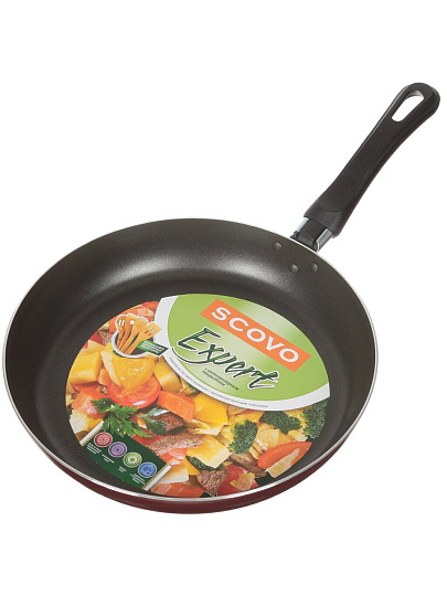 Сковорода алюминий, 26 см, антипригарное покрытие, Scovo, Expert, СЭ-024