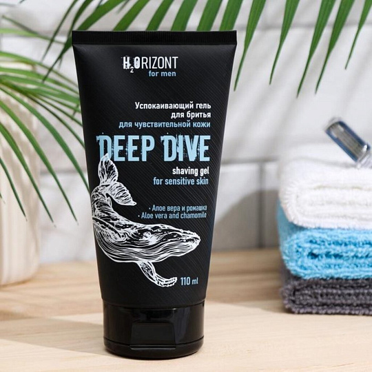 Гель для бритья, Vilsen, DEEP DIVE, для чувствительной кожи, успокаивающий, 110 мл, FH2O-200