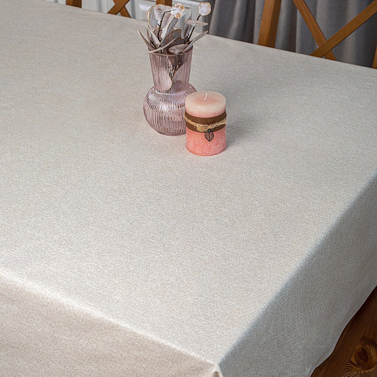Клеенка 1.4х20 м, хлопок, с акриловым покрытием, Naturel Beige, 3253
