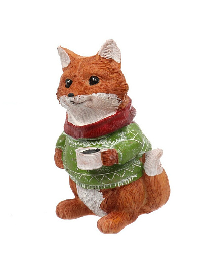 Фигурка декоративная полистоун, Лиса, 10х14.5 см, Y4-9793