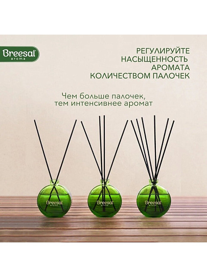 Аромадиффузор Breesal, 70 мл, Внутренняя гармония, декоративный, зеленый, ARST/005