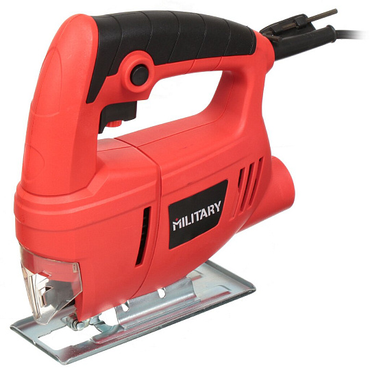 Лобзик электрический Military, JS500, 500 Вт, дерево 55 мм, сталь 5 мм, маятниковый ход, регулировка оборотов, 345016