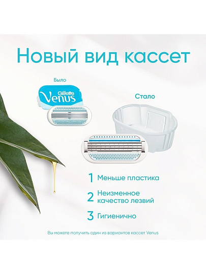 Станок для бритья Gillette, Venus Smooth, для женщин, 1 сменная кассета