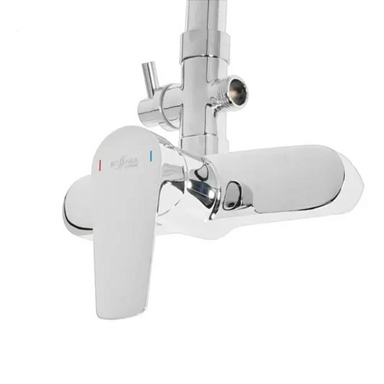 Смеситель для душа, Rossinka, Тропический дождь, с картриджем, хром, S35-45