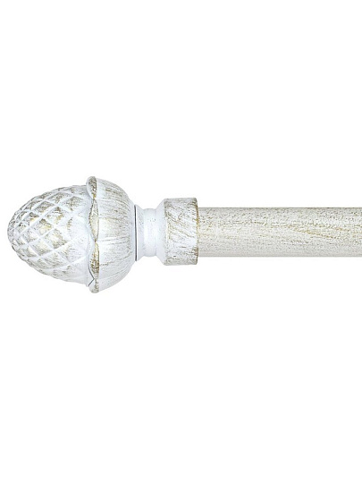 Наконечник карнизный Агра, диаметр 25 мм, белое золото, в тубе, СН-25-102-33