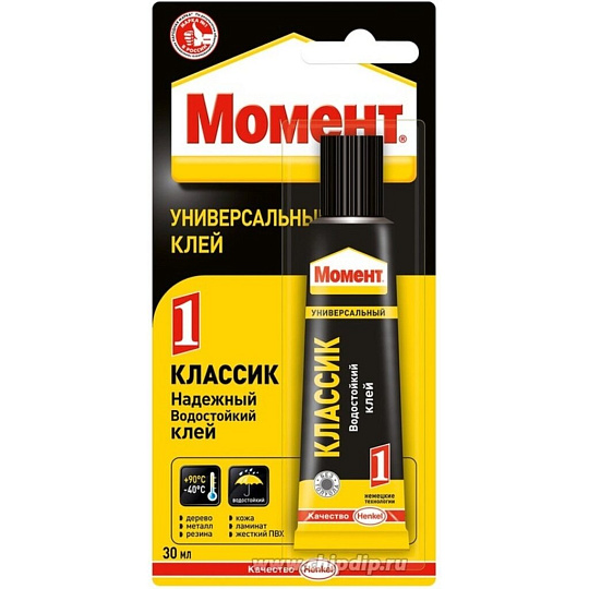 Клей Момент, универсальный, водостойкий, однокомпонентный, 125 мл, 781737, Классик