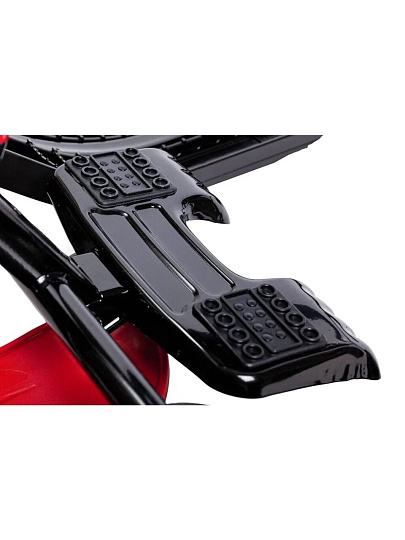 Снегокат Nika, Snowdrive, СНД3/SD5, 61.5 см, Kids snowdrive 5, черный каркас, велоруль, амортизация, фонарик