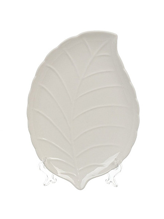 Набор тарелок обеденный, фарфор, 2 шт, 27.7х20.5х2.5 см, лист, Native, Lefard, 474-217