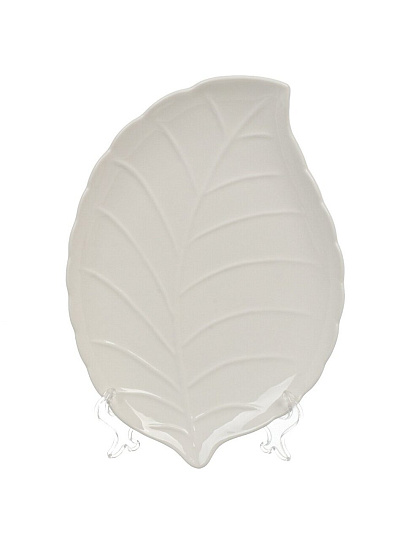 Набор тарелок обеденный, фарфор, 2 шт, 27.7х20.5х2.5 см, лист, Native, Lefard, 474-217