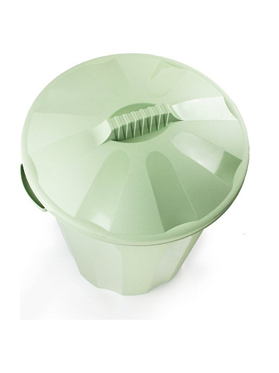 Бак пластик, 40 л, с крышкой, универсальный, оливковый, Verde, FENIX, 37040