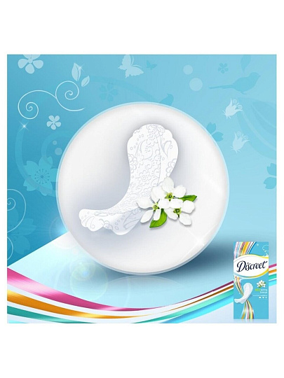 Прокладки женские Discreet, Deo Spring Breeze Trio, ежедневные, 60 шт
