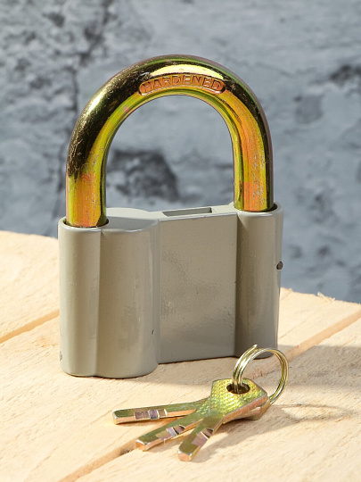 Замок навесной BARTEX алюминиевый 80мм, блистер, 3 ключа, 504668