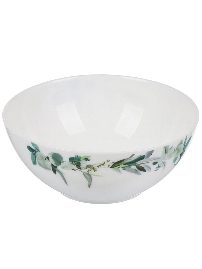Салатник стеклокерамика, круглый, 18х7 см, 0.95 л, Эвкалипт, Daniks, LHW-70