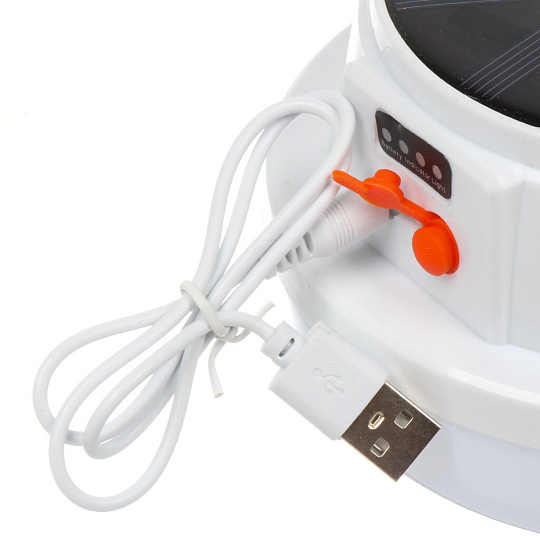 Фонарь кемпинговый, аккум, USB, зарядка от солнца, DJ011