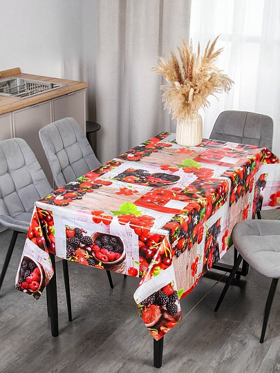 Скатерть Silvano, 1.4х1.8 м, ПВХ на нетканой основе, 8662