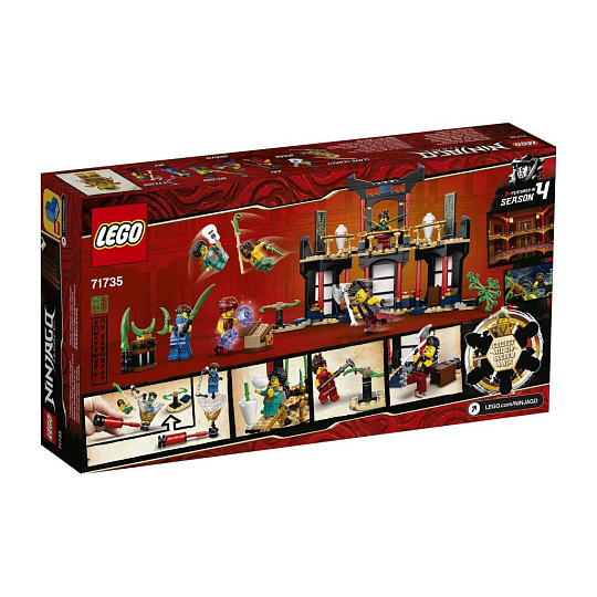 Конструктор Lego, Ninjago, Турнир стихий, 5-7 лет, 283 детали, 71735
