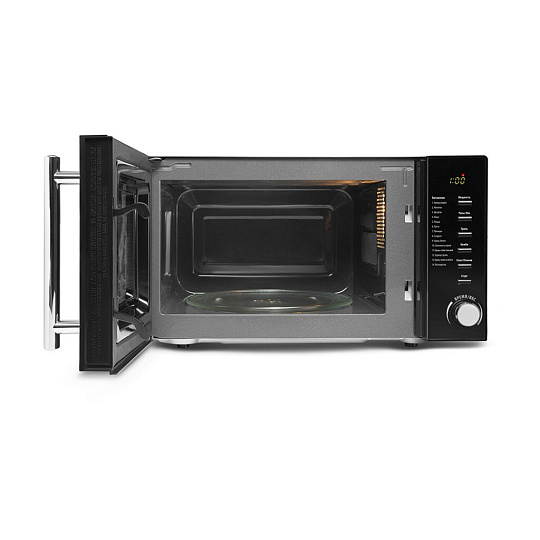 Микроволновая печь Polaris, PMO 2002DG RUS, 20 л, 700 Вт, механическая, с грилем, черная