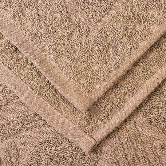 Плед 1.5-спальный, 160х220 см, подарочная коробка, жаккард, 100% хлопок, Karteks, Medallion 13, коричневый