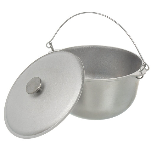 Казан алюм, 6 л, с крыш, с дужкой, Гардарика, 601