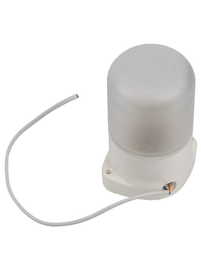 Светильник для бани, General Lighting Systems, GCF-SNC-60-E27-IP65-W,437767, 60 Вт, E27, на 1 лампочку, IP65, НПБ400, прямой, керамика, белый, 437767