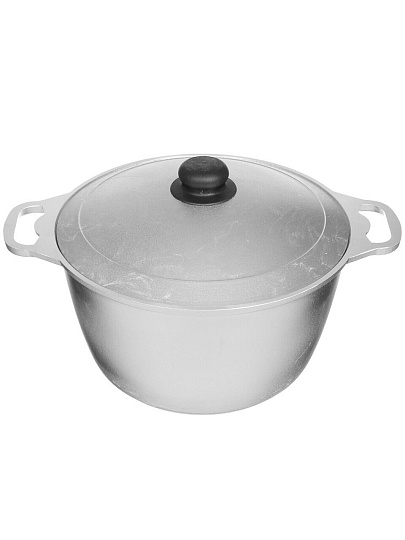 Кастрюля литой алюминий, 6 л, крышка алюминий, Kukmara, к60