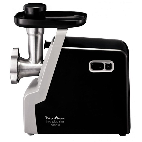 Мясорубка электрическая Moulinex, ME 542810, 2000 Вт, реверс, 2.6 кг/мин, 2 насадки, для колбасок, кеббе