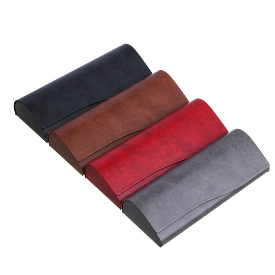 Футляр для очков, ПУ, 16х6см, 4 цвета, 2 диз, маг.застеж, 339-102