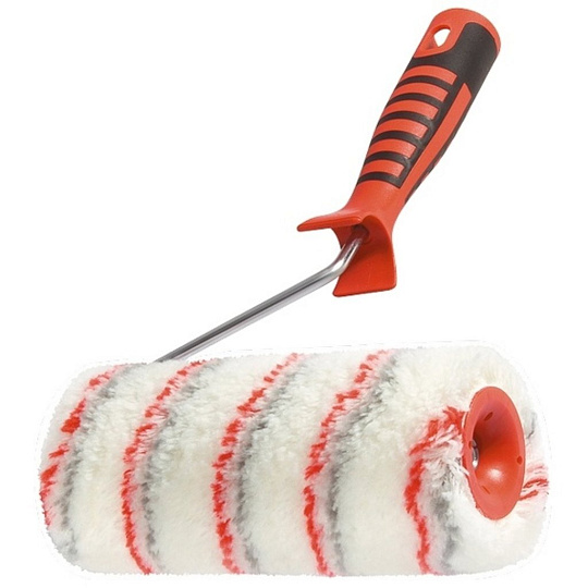 Валик "НЕЙЛОН Люкс" с 2-комп. ручкой,250 мм,ворс 18 мм,D 48 мм, полиамид, Matrix, 80653