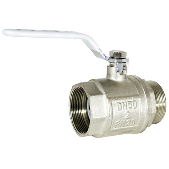 Кран для воды, 2", г-ш, ручка, никель, STI