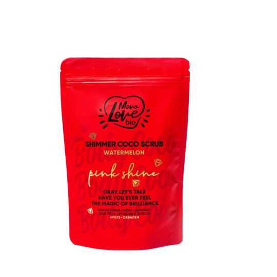 Скраб для тела Bisou MonoLove bio, Розовый блеск Арбуз, 150 г