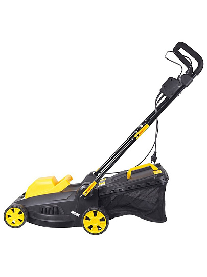 Газонокосилка электрическая, Huter, ELM-1400Т, 38 см, 35 л, 25-55 мм, 1400 Вт, 3200 об/мин, 70/4/6