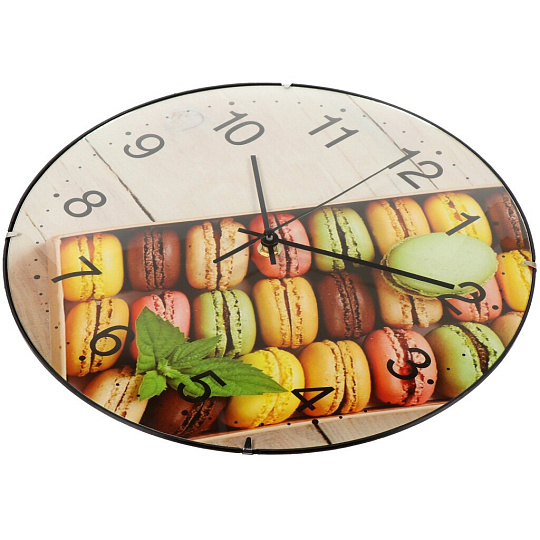 Часы настенные, 30 см, круглые, пластик, стекло, Y6-6071