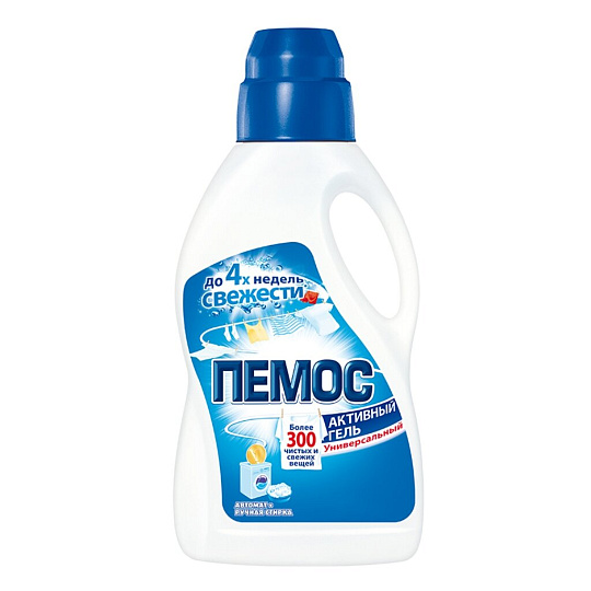Гель для стирки Пемос, 0.845 л, универсальный, Активный