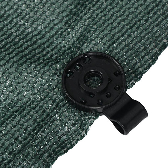 Сетка затеняющая полиэтилен, 1 x 3 мм, 300х500 см, 80%, с клипсая, зеленая