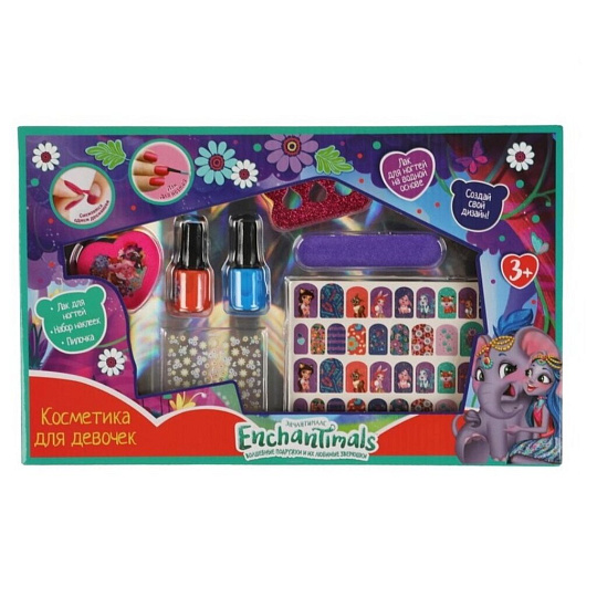 Набор косметики Enchantimals, Милая Леди, лак, пилка, разделитель, наклейки, B1995812-R