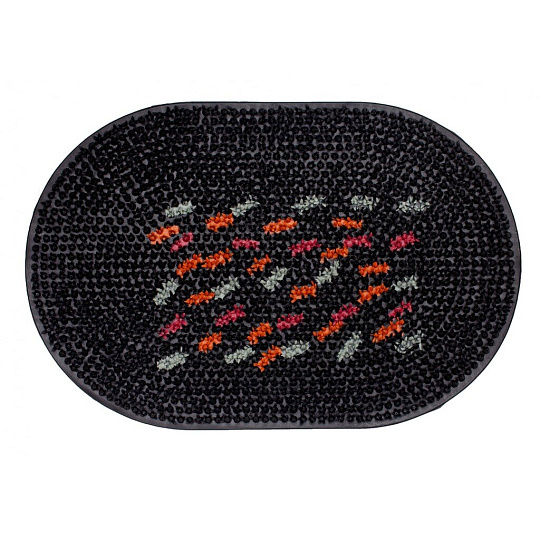 Коврик грязезащитный, 40х60 см, овальный, резина, в ассортименте, ComeForte, GМ-3002; GM-3001; GM-3004;GM-3003