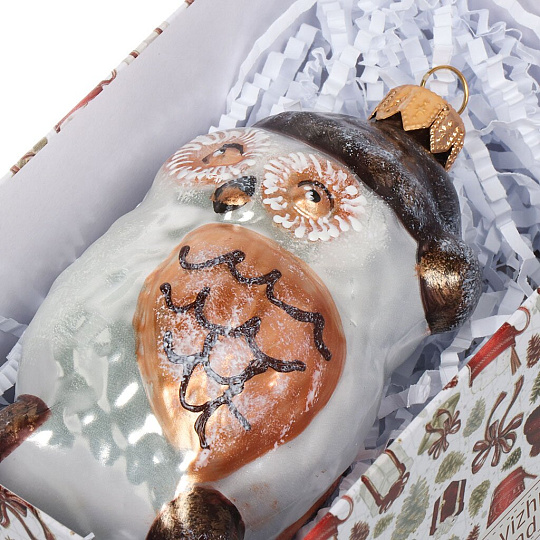 Елочное украшение Evis, Совенок, стекло, с ручной росписью, 16 15 174 01