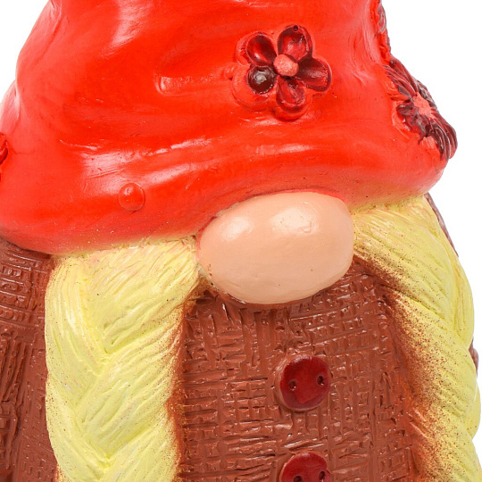 Фигурка Гном Сканди, 20х8х11 см, гипс, G024-20-202, красная