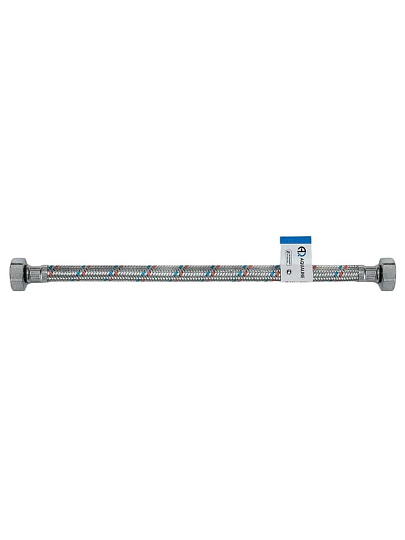 Подводка для воды 1/2"х4 м, г-г, сталь, AquaLine