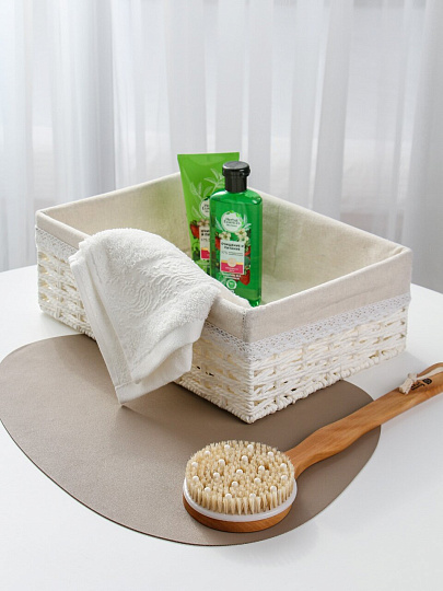 Корзина 38х26х13 см, прямоугольная, плетеная, Y4-9670