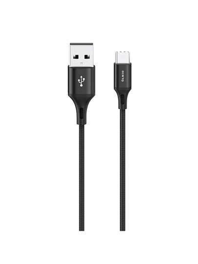 Кабель USB, OLMIO, Basic, USB Type-C, 1.2 м, 2.1А/3А, черный, 041638