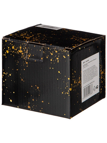 Кружка фарфор, 450 мл, Midnight gold, Bronco, 42-438