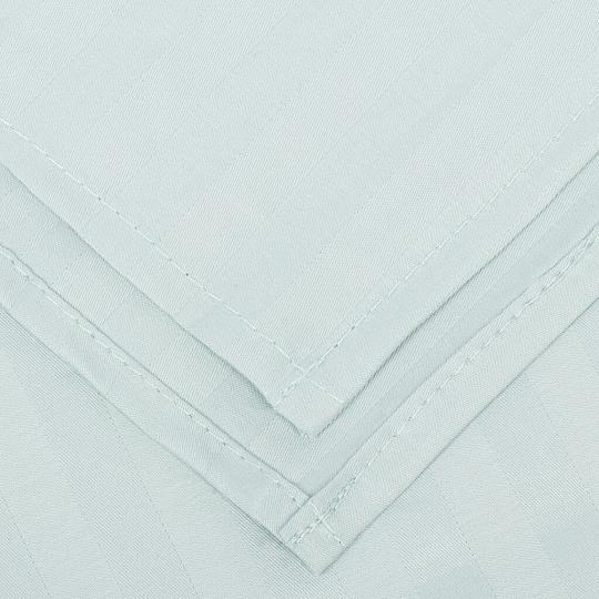 Простыня евро, 220 х 240 см, 100% хлопок, страйп-сатин, 140 г/м2, мята, Monocolor, рис.4154а-1