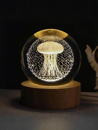 Фигурка декоративная стекло, 7х8 см, с подсветкой, Y6-10492