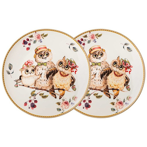 Набор тарелок закусочных Lefard "owls party" 2 шт. 23 см, 415-2170
