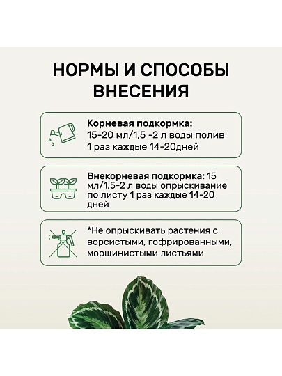 Удобрение Биомолекулы, для декоративно-лиственных, 400 мл, Удобряй!