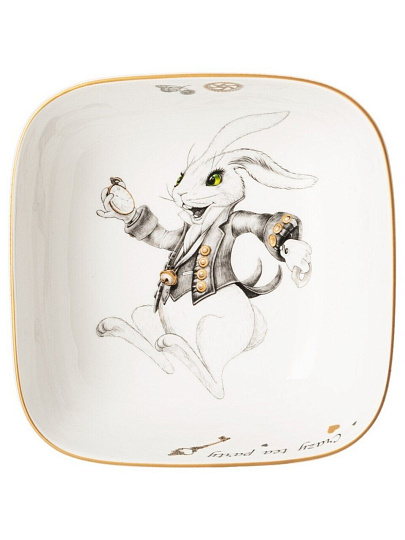 Салатник фарфор, квадратный, 15х5.5 см, подарочная упаковка, Wonderland, Lefard, 590-538